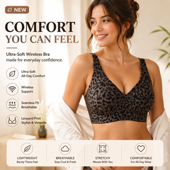 ๐Super Firming Leopard Print Jelly Bra | Women Wirefree Bras ๐No More Sagging Breasts