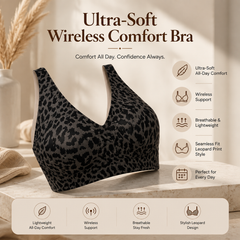 ๐Super Firming Leopard Print Jelly Bra | Women Wirefree Bras ๐No More Sagging Breasts