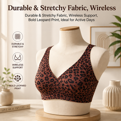 ๐Super Firming Leopard Print Jelly Bra | Women Wirefree Bras ๐No More Sagging Breasts