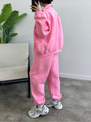 Women's 2 Piece Sets Zipper Outfits Casual Long Sleeve Sweatsuits Sets