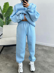 Women's 2 Piece Sets Zipper Outfits Casual Long Sleeve Sweatsuits Sets