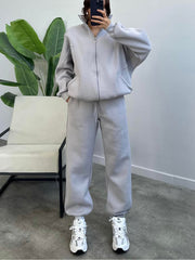 Women's 2 Piece Sets Zipper Outfits Casual Long Sleeve Sweatsuits Sets