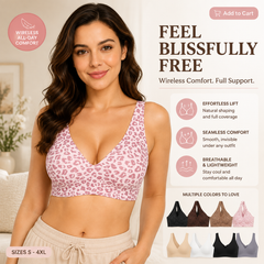 ๐Super Firming Leopard Print Jelly Bra | Women Wirefree Bras ๐No More Sagging Breasts