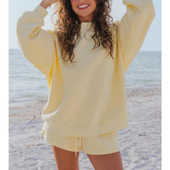 Women 2 Piece Outfits Sweat Shorts Sets