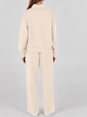 Womens 2 Piece Outfits Sweatsuit Set Drawstring Sweatshirt Lounge Set(BUY 2 FREE SHIPPING)