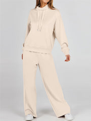 Womens 2 Piece Outfits Sweatsuit Set Drawstring Sweatshirt Lounge Set(BUY 2 FREE SHIPPING)