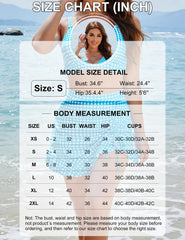 Women's High Waisted Tummy Control Two Piece Gingham Bikini Swimsuit