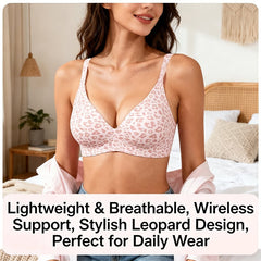 ๐Super Firming Leopard Print Jelly Bra | Women Wirefree Bras ๐No More Sagging Breasts
