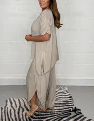 Women's Gorgeous 2 Piece Sleeved Trouser Set(Buy 2 Free Shipping)