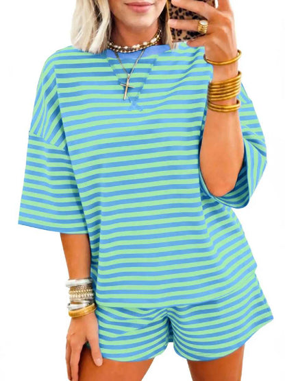 ⏰Hot Sale-Women's Cozy 2-Piece Ribbed Shorts Set