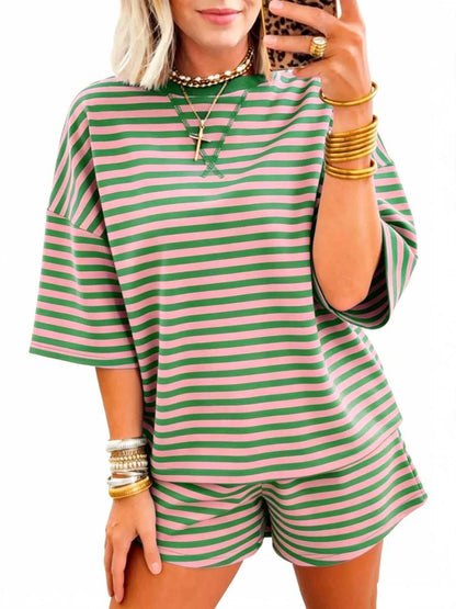 ⏰Hot Sale-Women's Cozy 2-Piece Ribbed Shorts Set