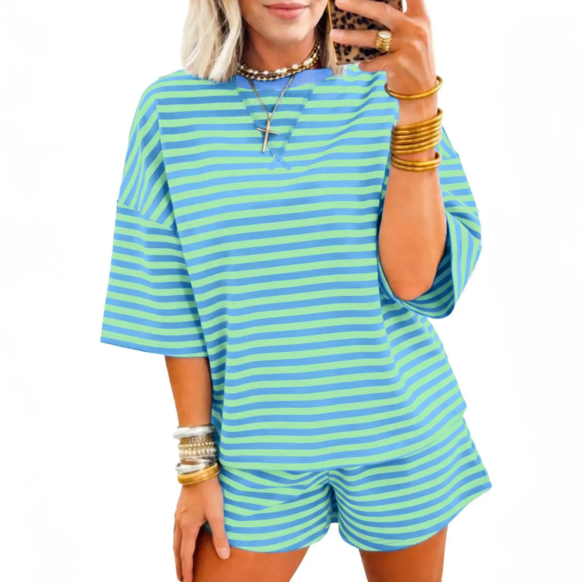 Women's Cozy 2-Piece Ribbed Shorts Set