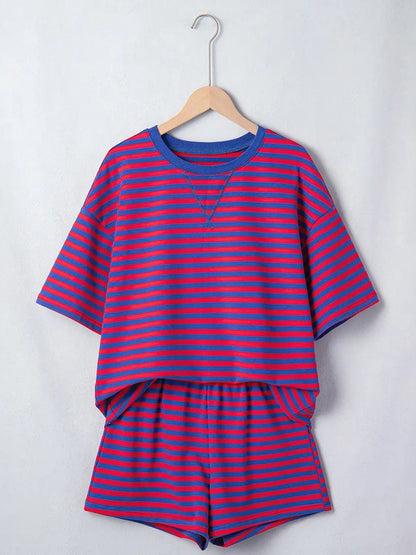 Women's Cozy 2-Piece Ribbed Shorts Set