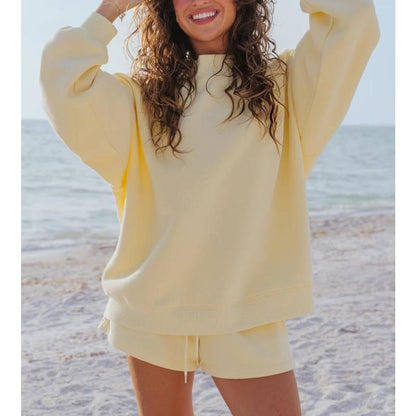 Women 2 Piece Outfits Sweat Shorts Sets