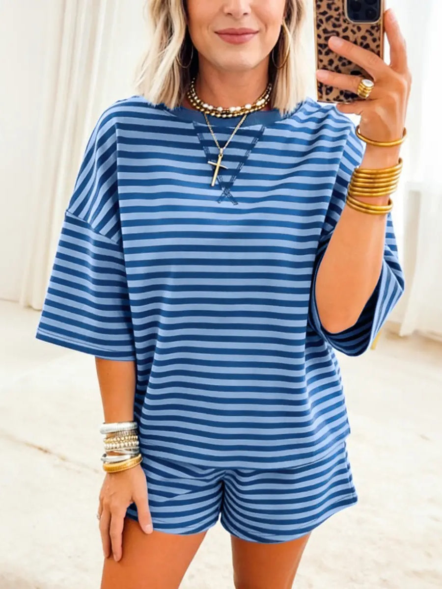 Women's Cozy 2-Piece Ribbed Shorts Set