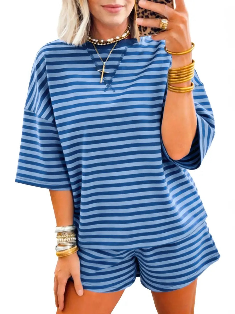 Women's Cozy 2-Piece Ribbed Shorts Set