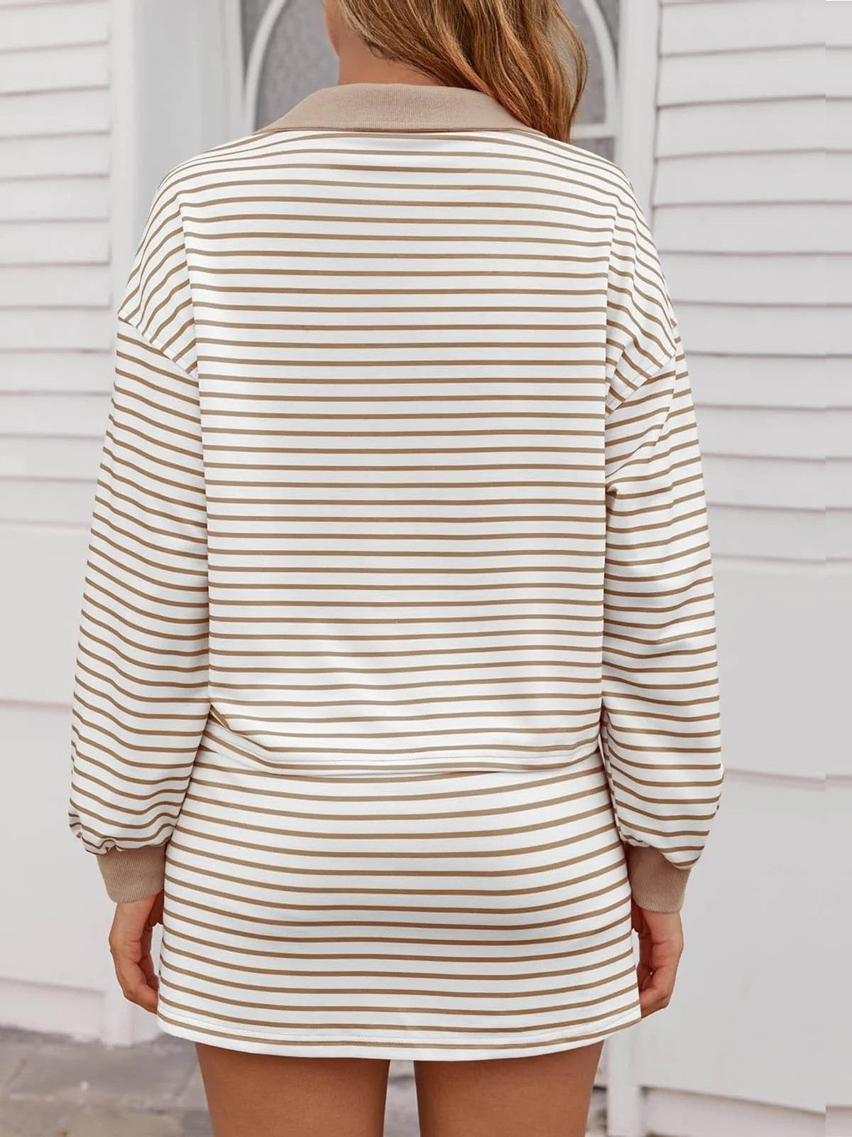 ⏰Hot Sale-Women's Casual Striped Two-Piece Set